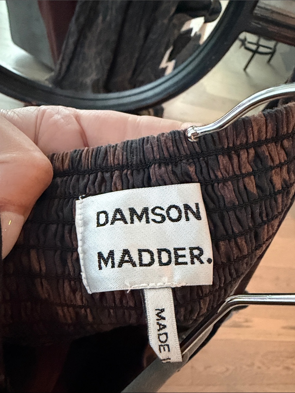 Damson Madder Leopard Print Dress with Bow Accents - Picture 2 of 7
